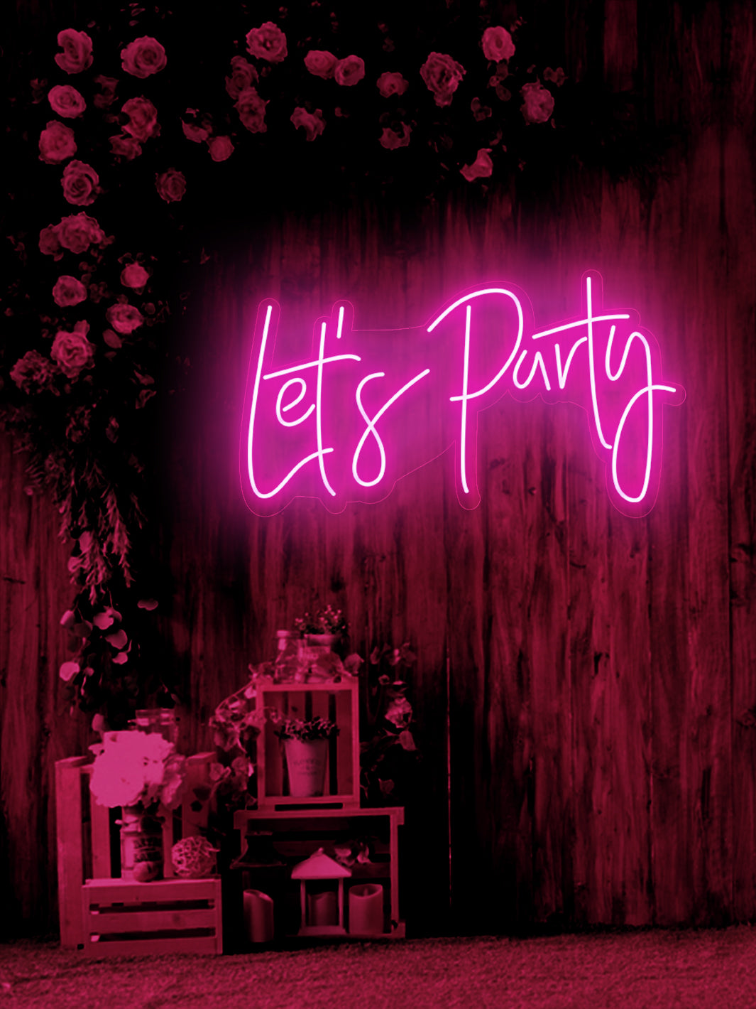 Let's party - LED Neon skilt