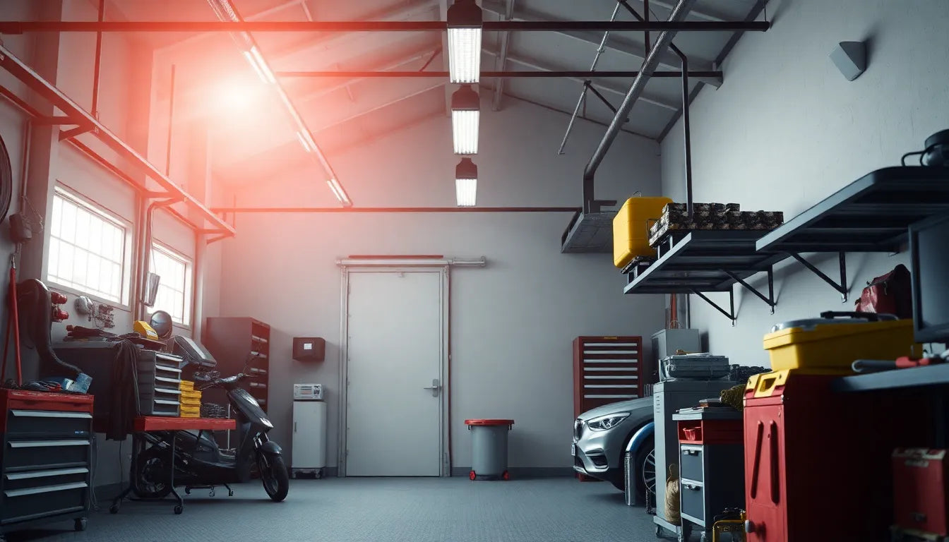 opgrader din garage med energieffektiv LED-belysning - Illustration