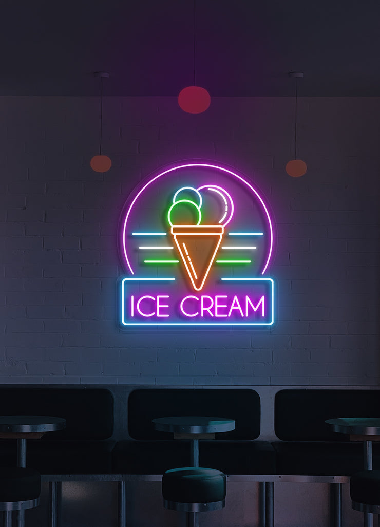 Ice cream - LED Neon skilt