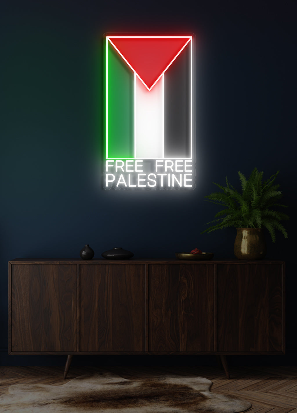 FREE FREE PALESTINE FLAG
