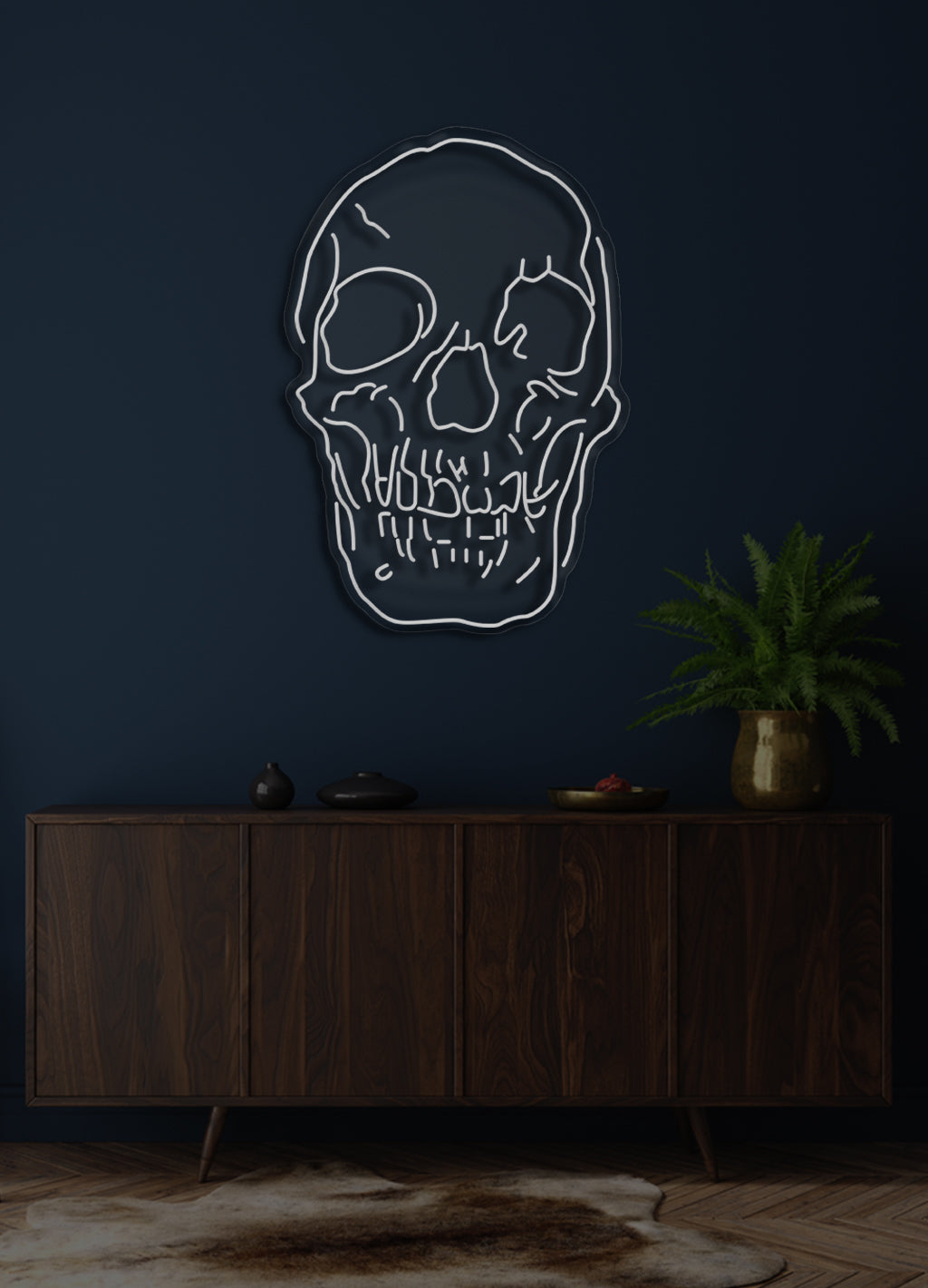 Skull - LED Neon skilt