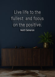 Live life to the fullest - LED Neon skilt