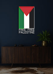 FREE FREE PALESTINE FLAG