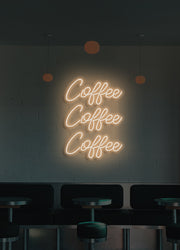 Coffee Coffee Coffee - LED Neon skilt