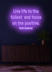 Live life to the fullest - LED Neon skilt