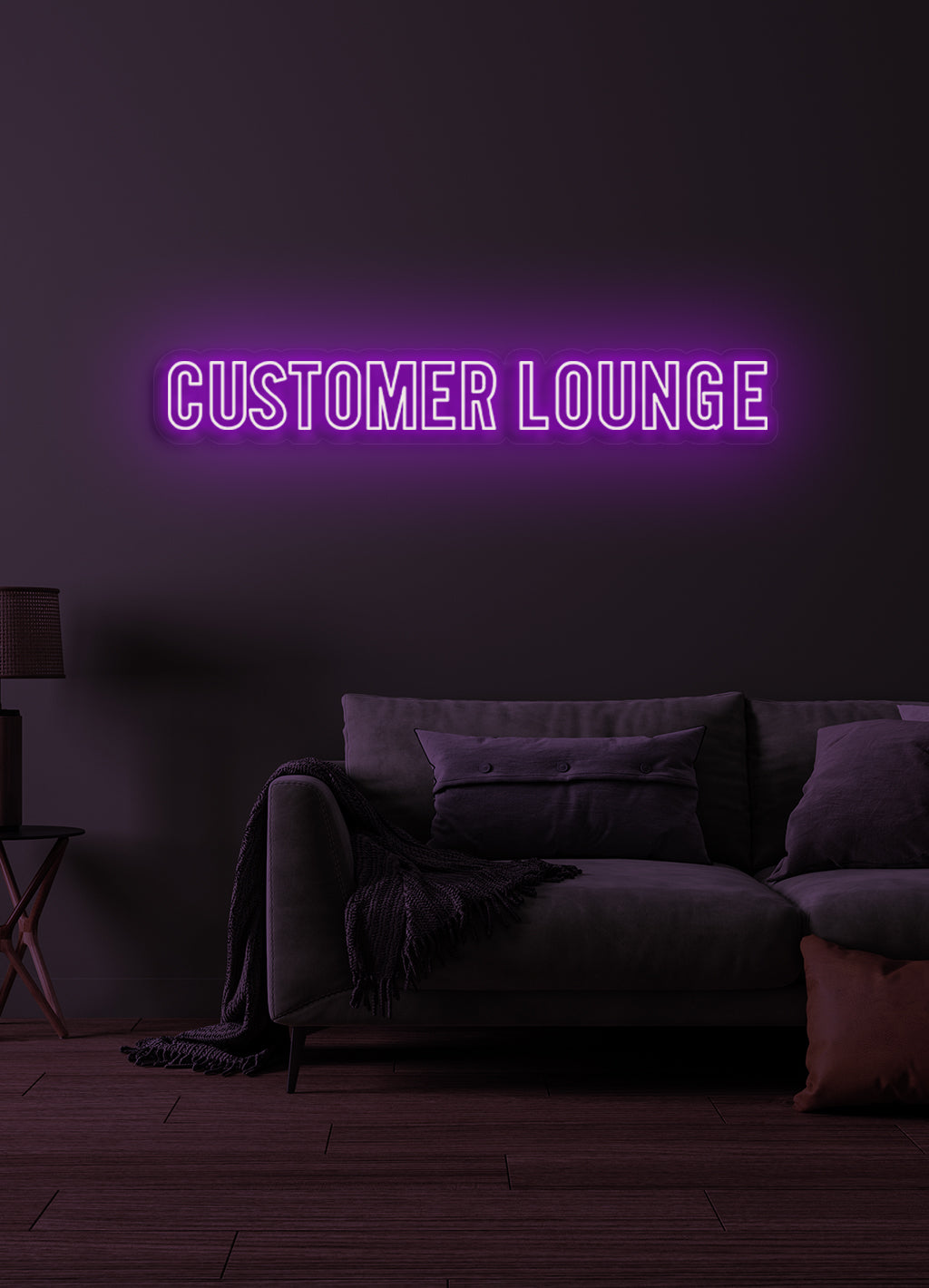 Customer lounge - LED Neon skilt