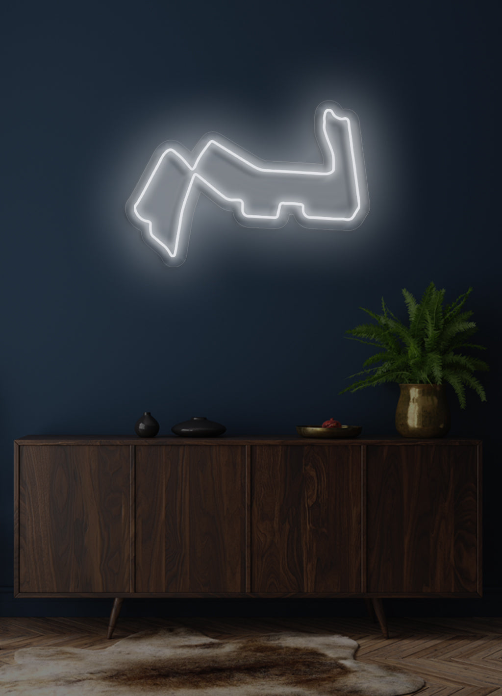 F1 Marina Bay Circuit track - LED Neon skilt