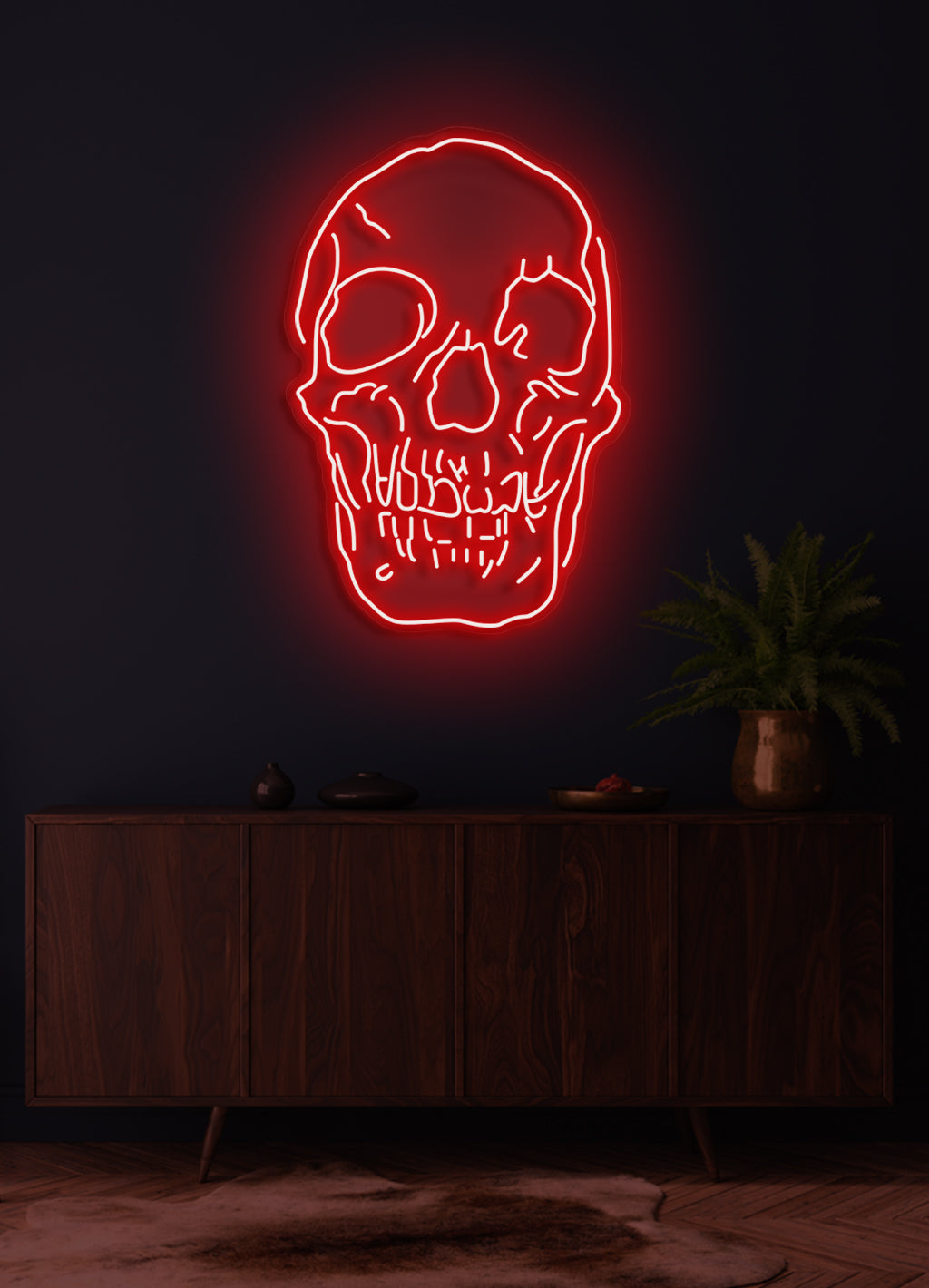 Skull - LED Neon skilt