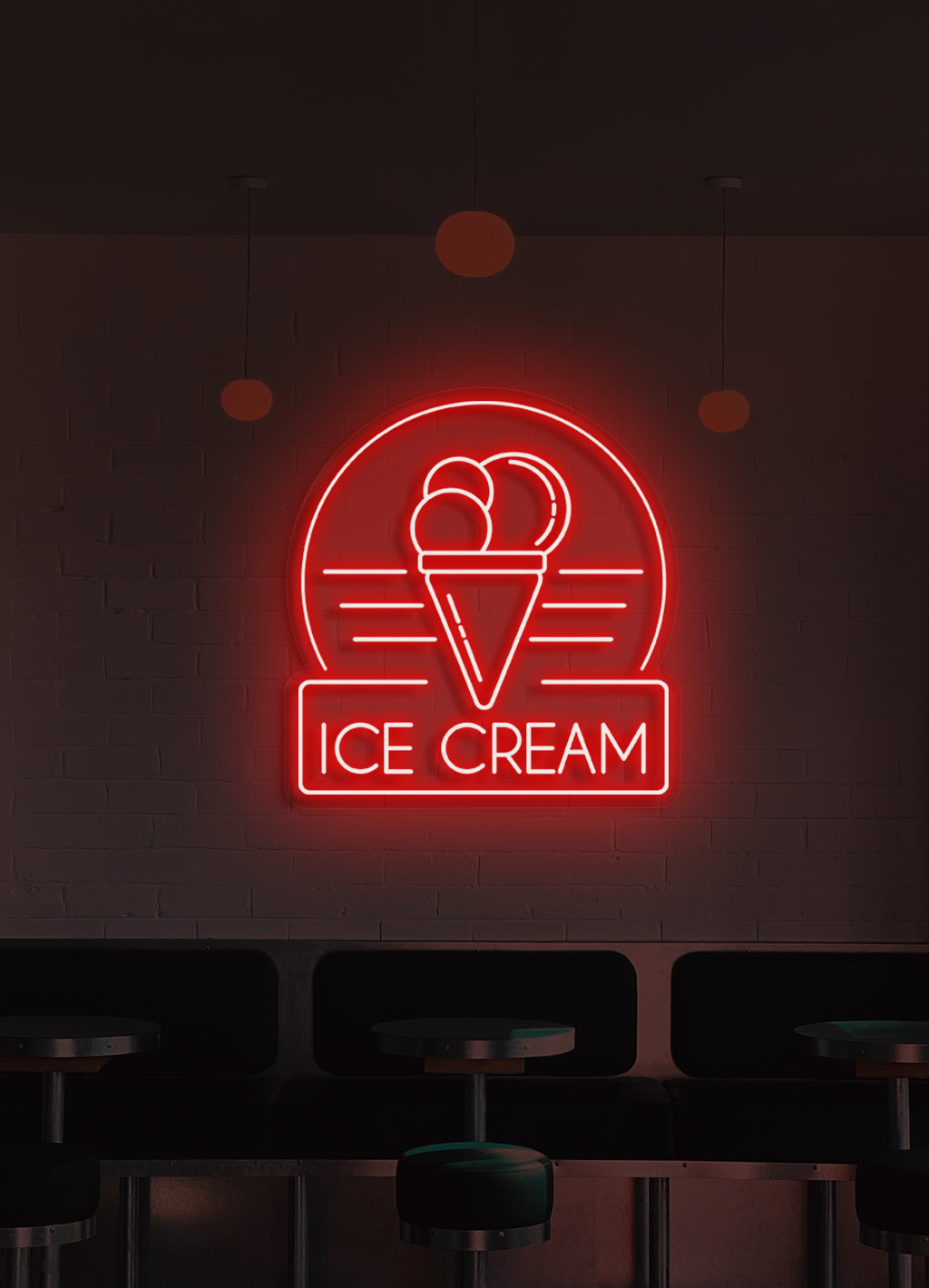 Ice cream - LED Neon skilt