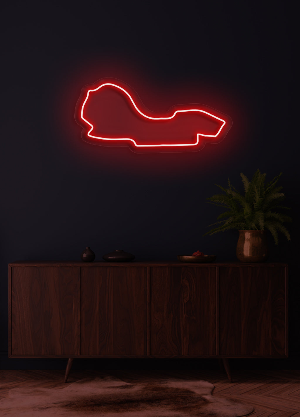 F1 Albert Park Street Circuit track  - LED Neon skilt