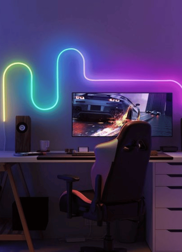 RGB WiFi Neon strip - 3 meter m. farveskift