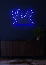 F1 Losail International Circuit track - LED Neon skilt