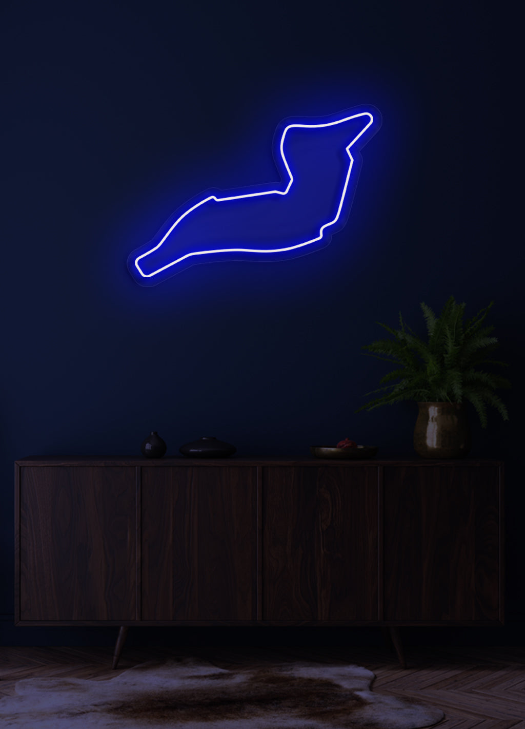 F1 Imola Circuit track - LED Neon skilt