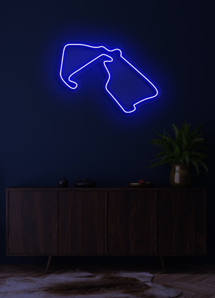 F1 Silverstone track - LED Neon skilt
