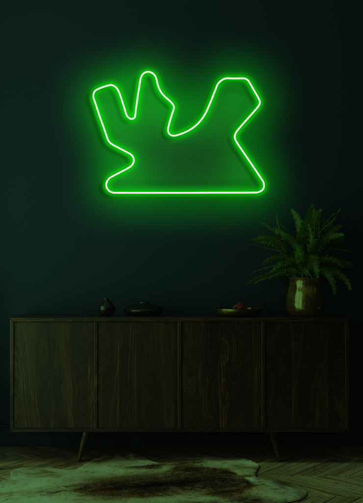 F1 Losail International Circuit track - LED Neon skilt