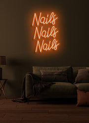 Nails Nails Nails - LED Neon skilt