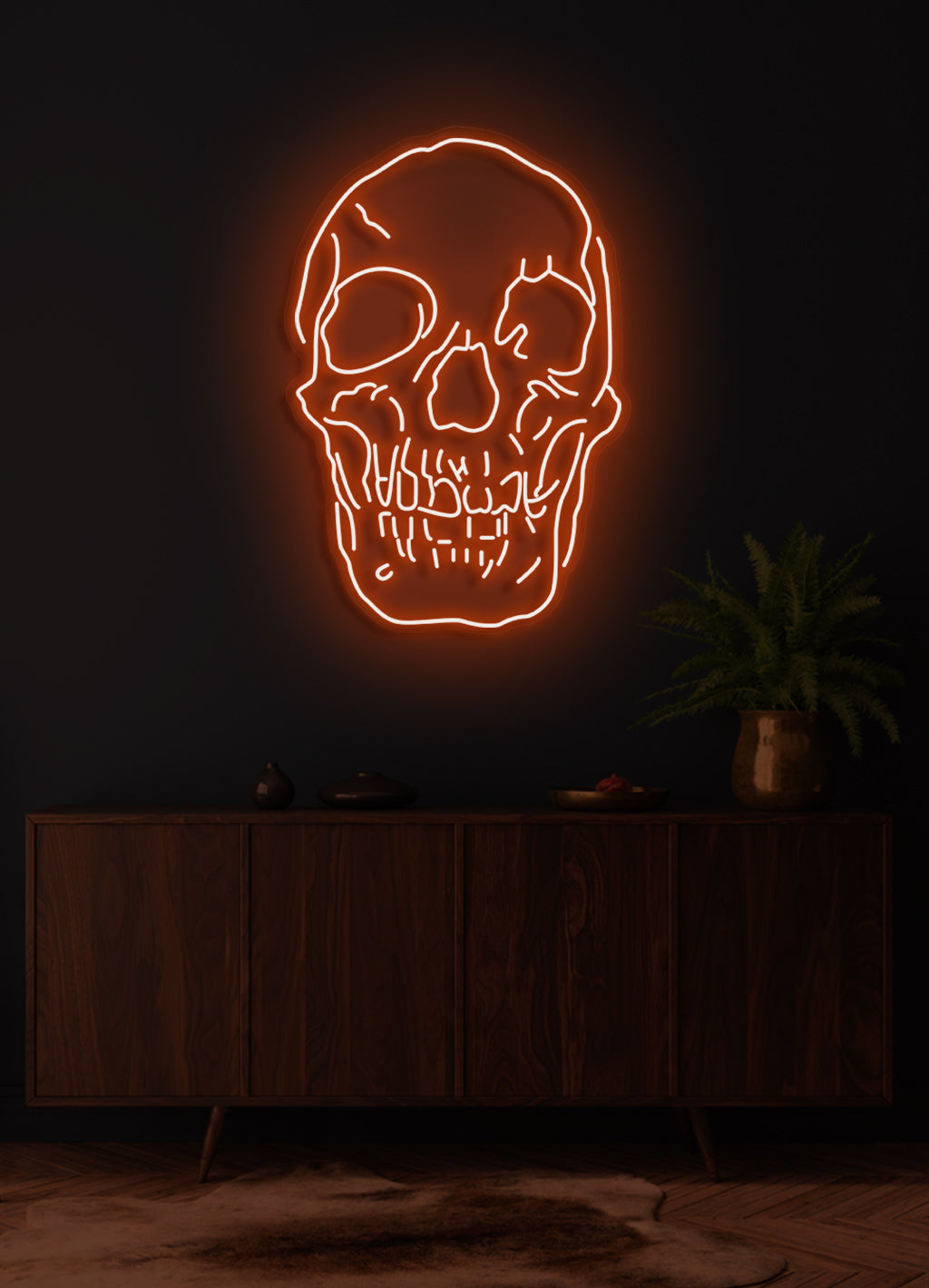 Skull - LED Neon skilt