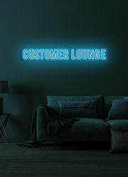 Customer lounge - LED Neon skilt
