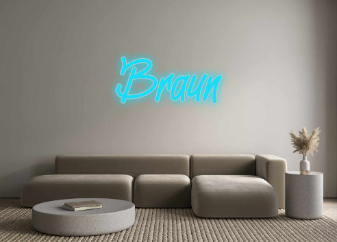 Custom Neon: Braun
