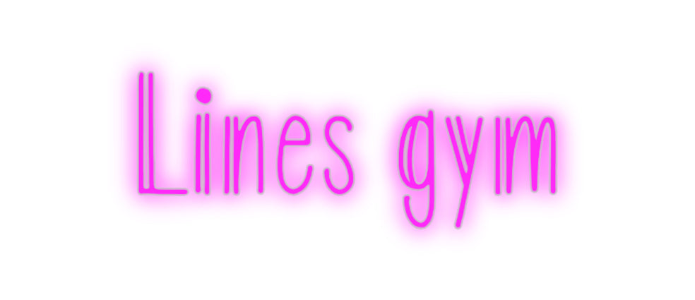 Custom Neon: Lines gym