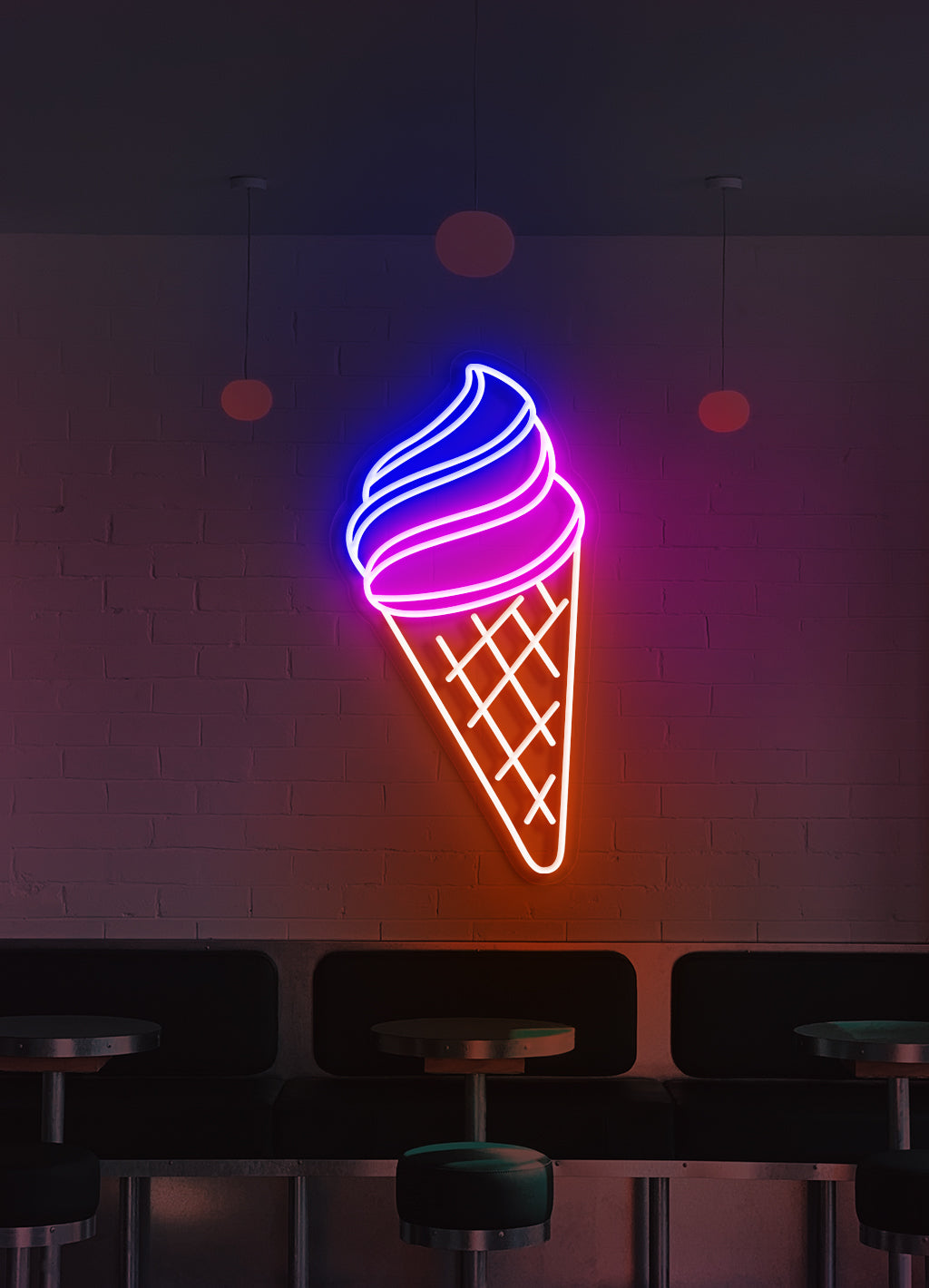 Ice cream - LED Neon skilt