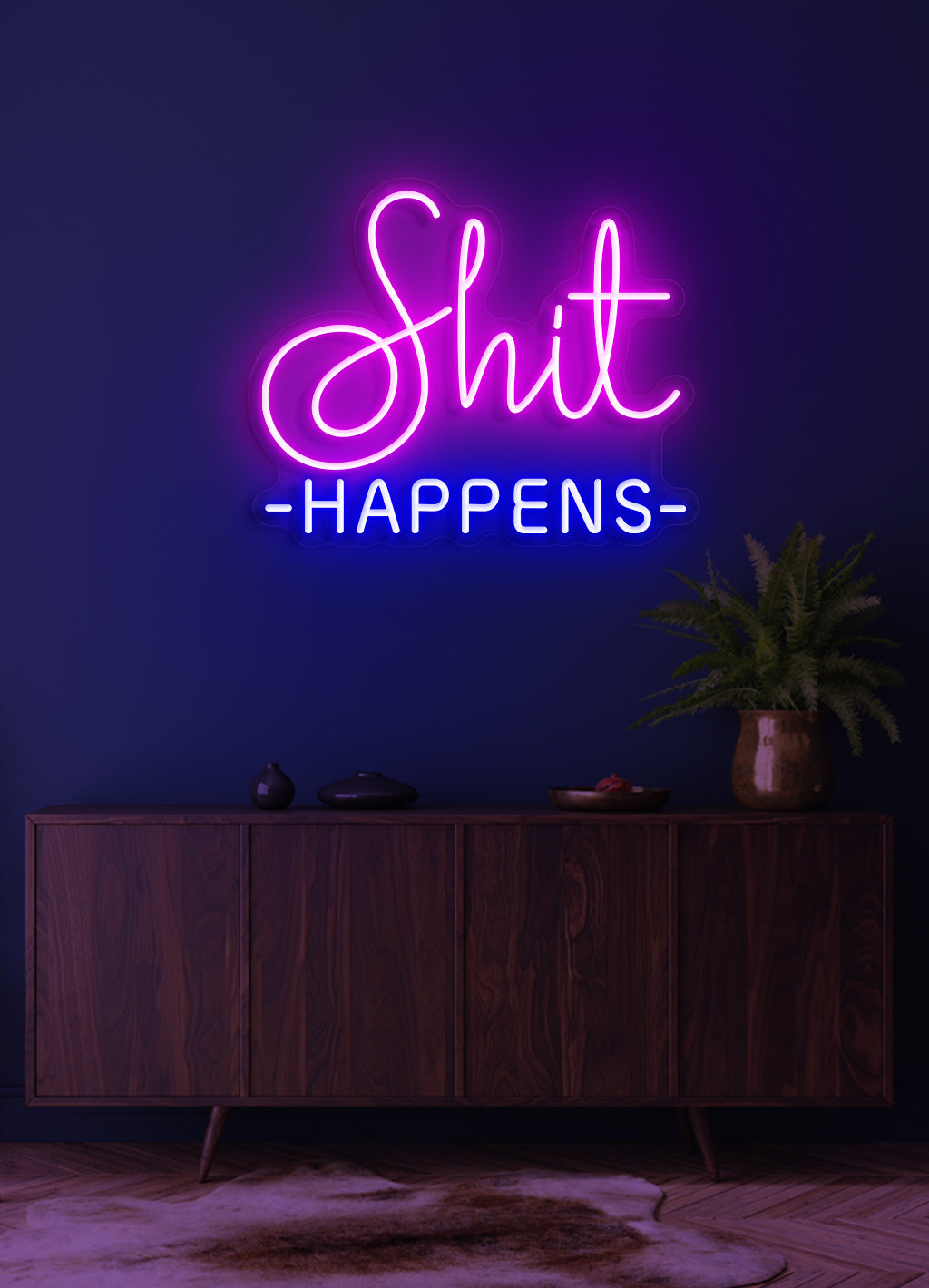 Shit happens - LED Neon skilt