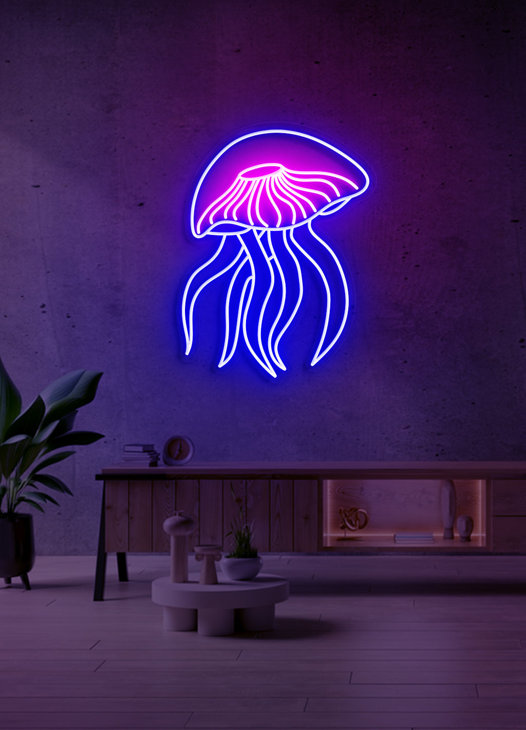 Jellyfish - LED Neon skilt