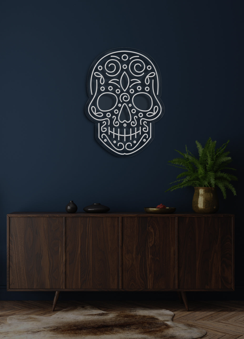 Skull - LED Neon skilt