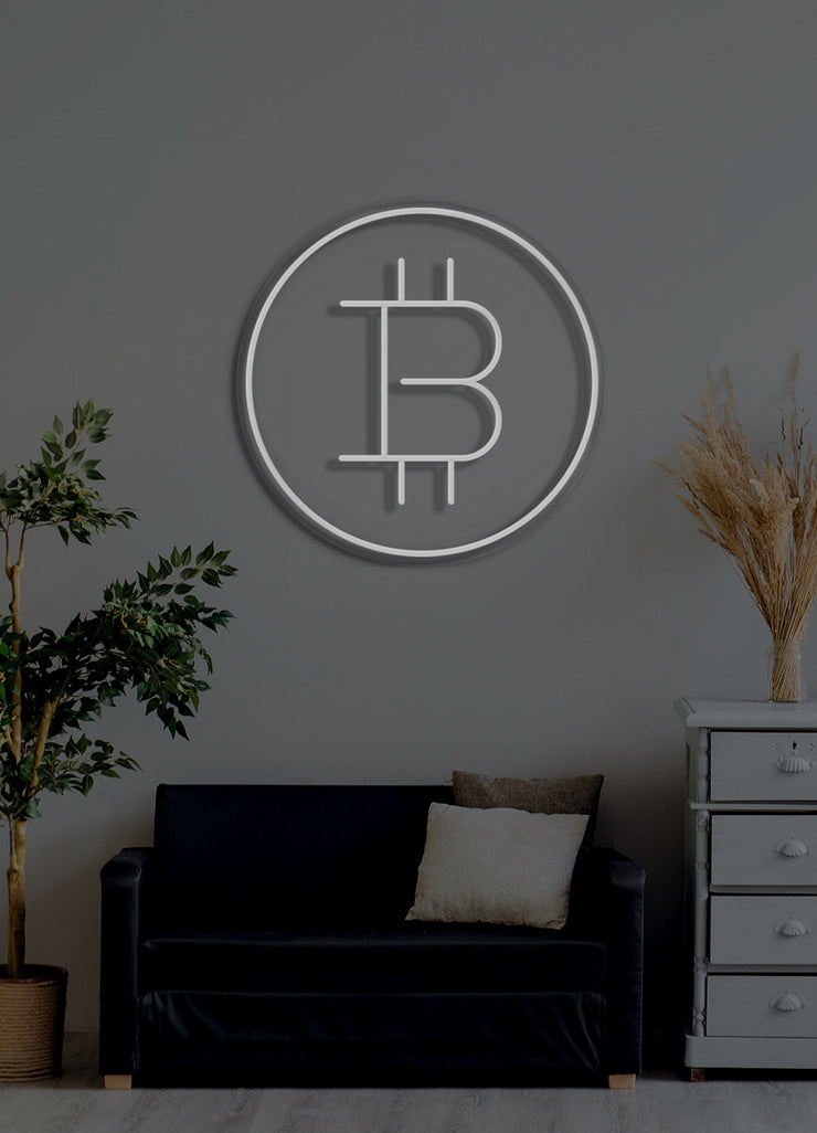 Bitcoin - LED Neon skilt