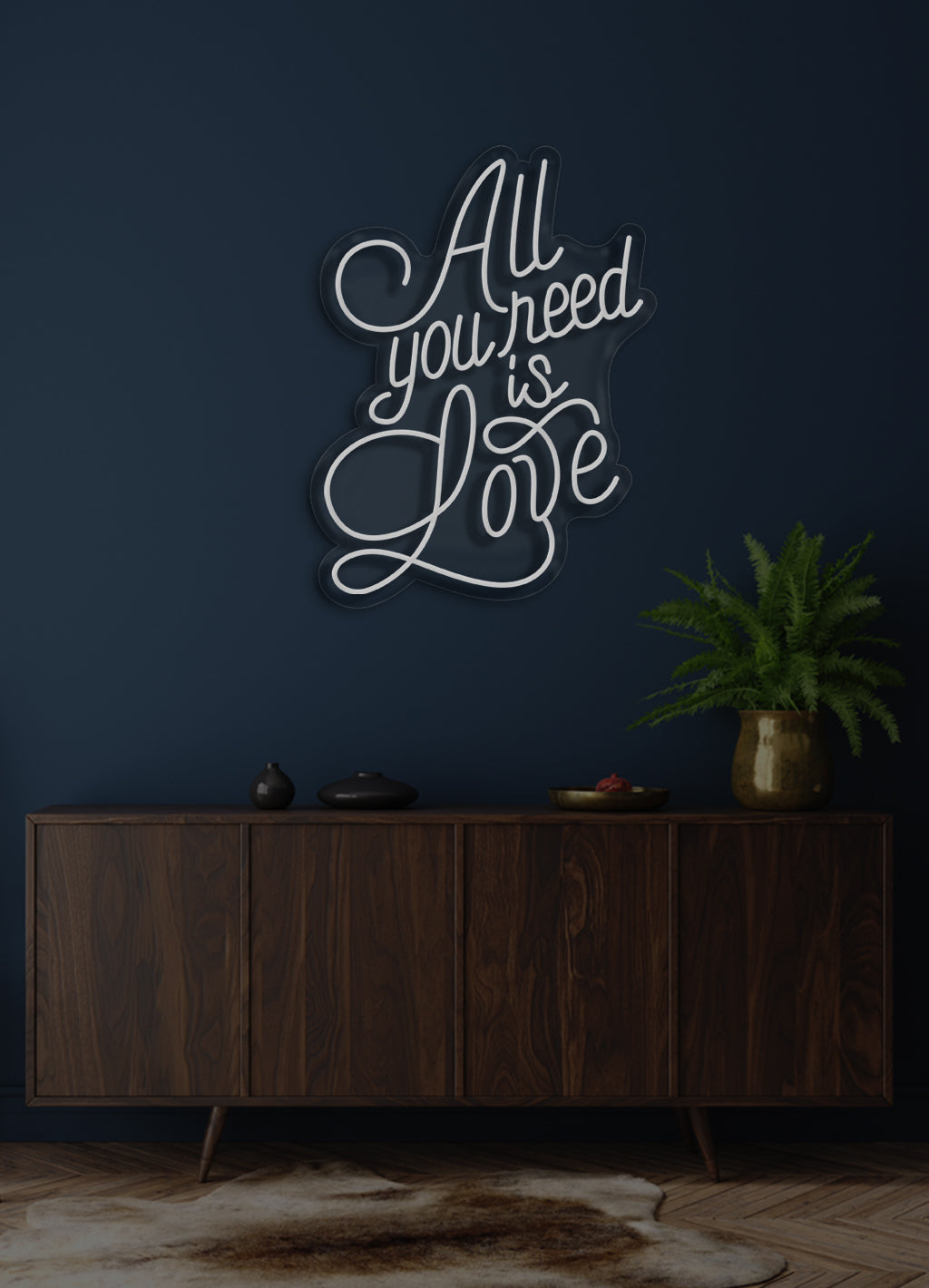 All you need is love - LED Neon skilt