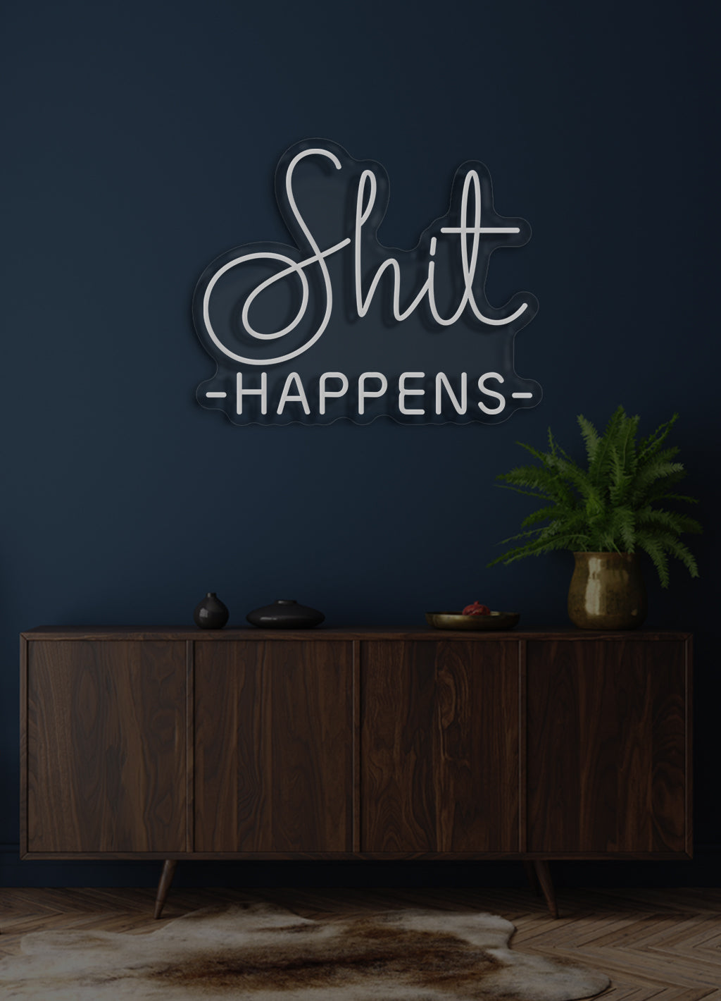 Shit happens - LED Neon skilt