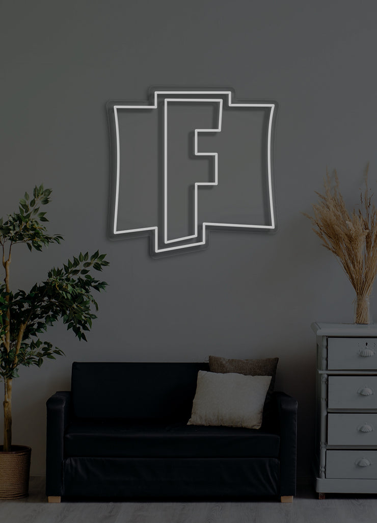 Fortnite icon - LED Neon skilt