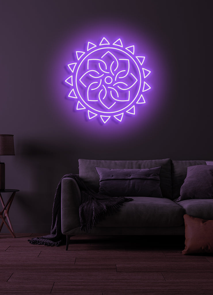 Yoga flower - LED Neon skilt