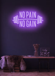 No pain, No gain - LED Neon skilt