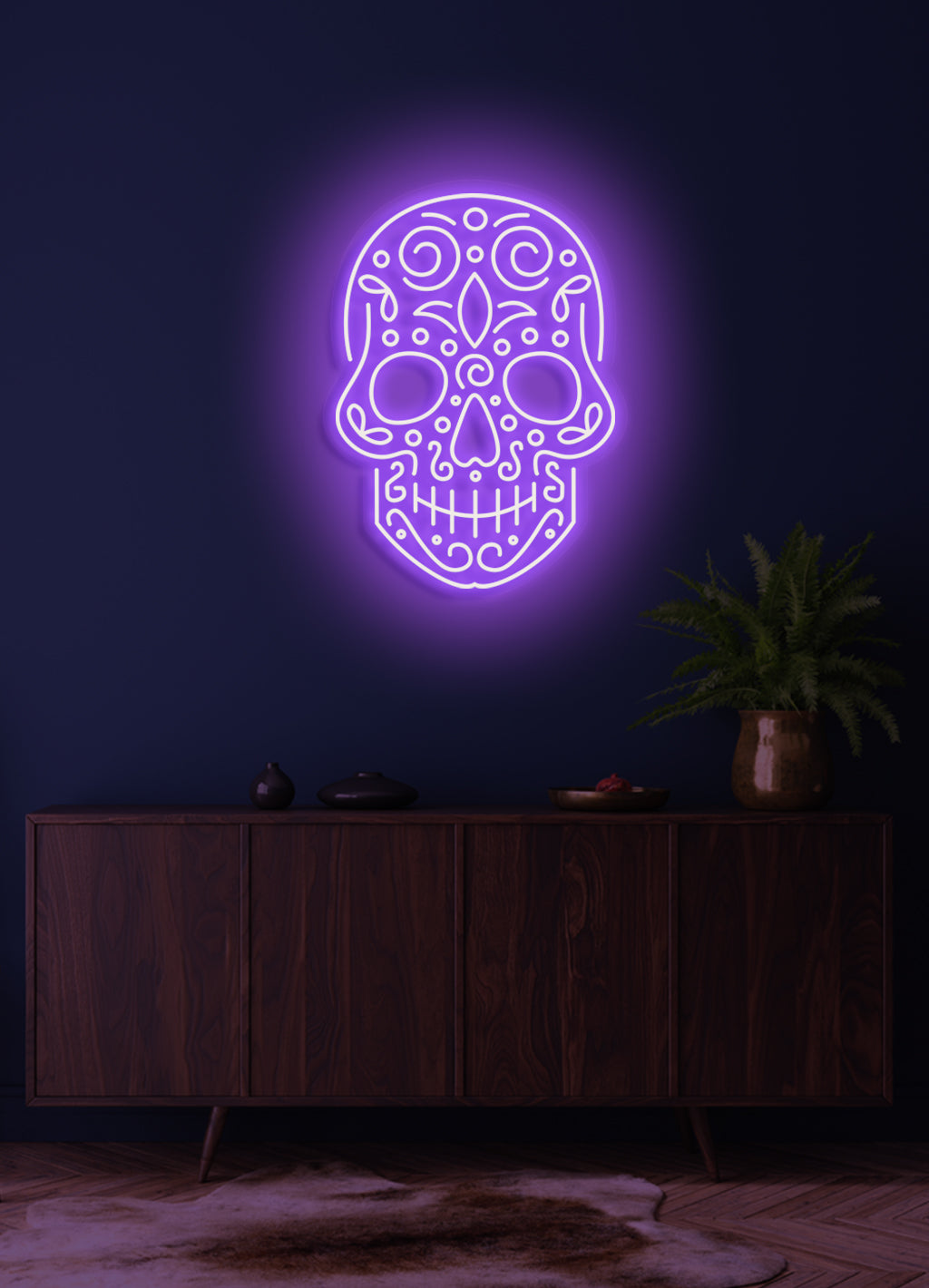 Skull - LED Neon skilt