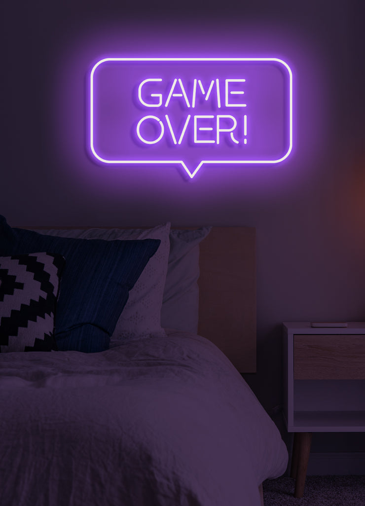 Game over - LED Neon skilt