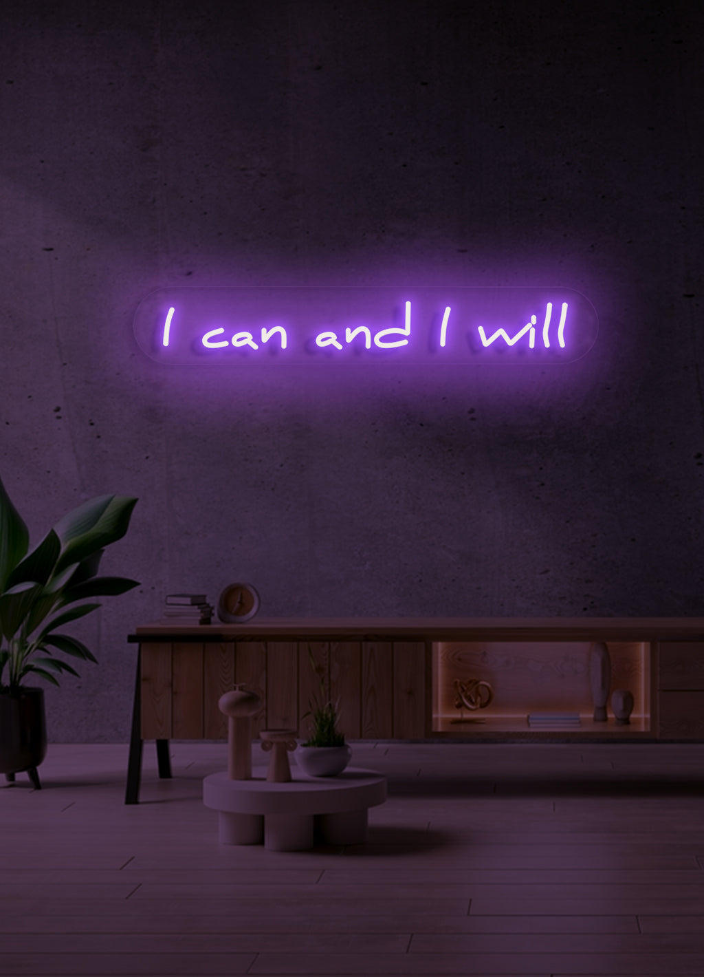 I can and i will  - LED Neon skilt