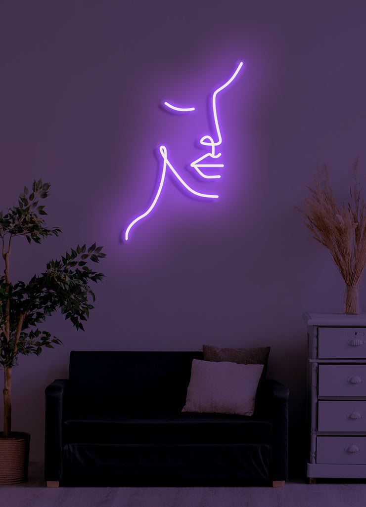 Half face - LED Neon skilt