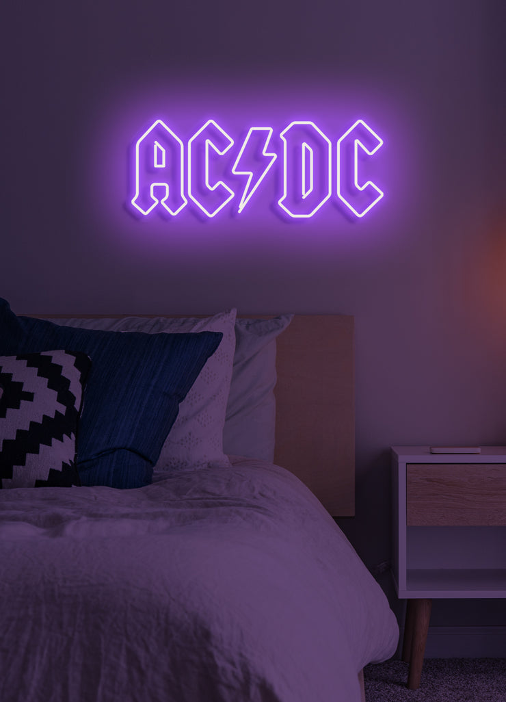 AC DC - LED Neon skilt