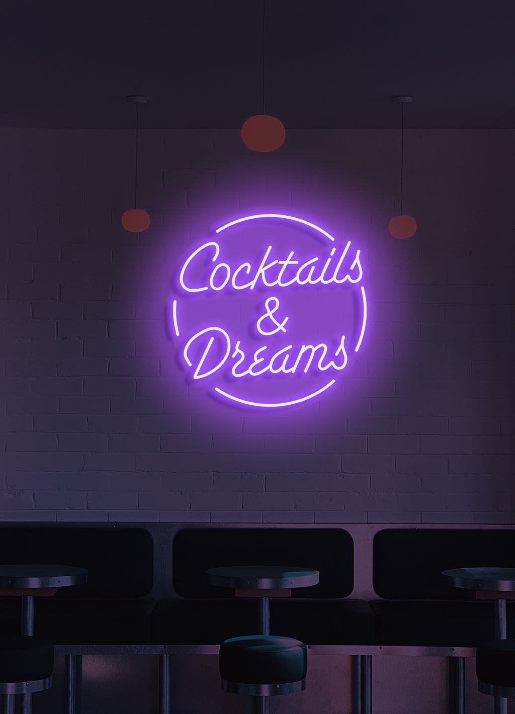 Cocktails & dreams - LED Neon skilt