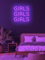 Girls Girls Girls - LED Neon skilt
