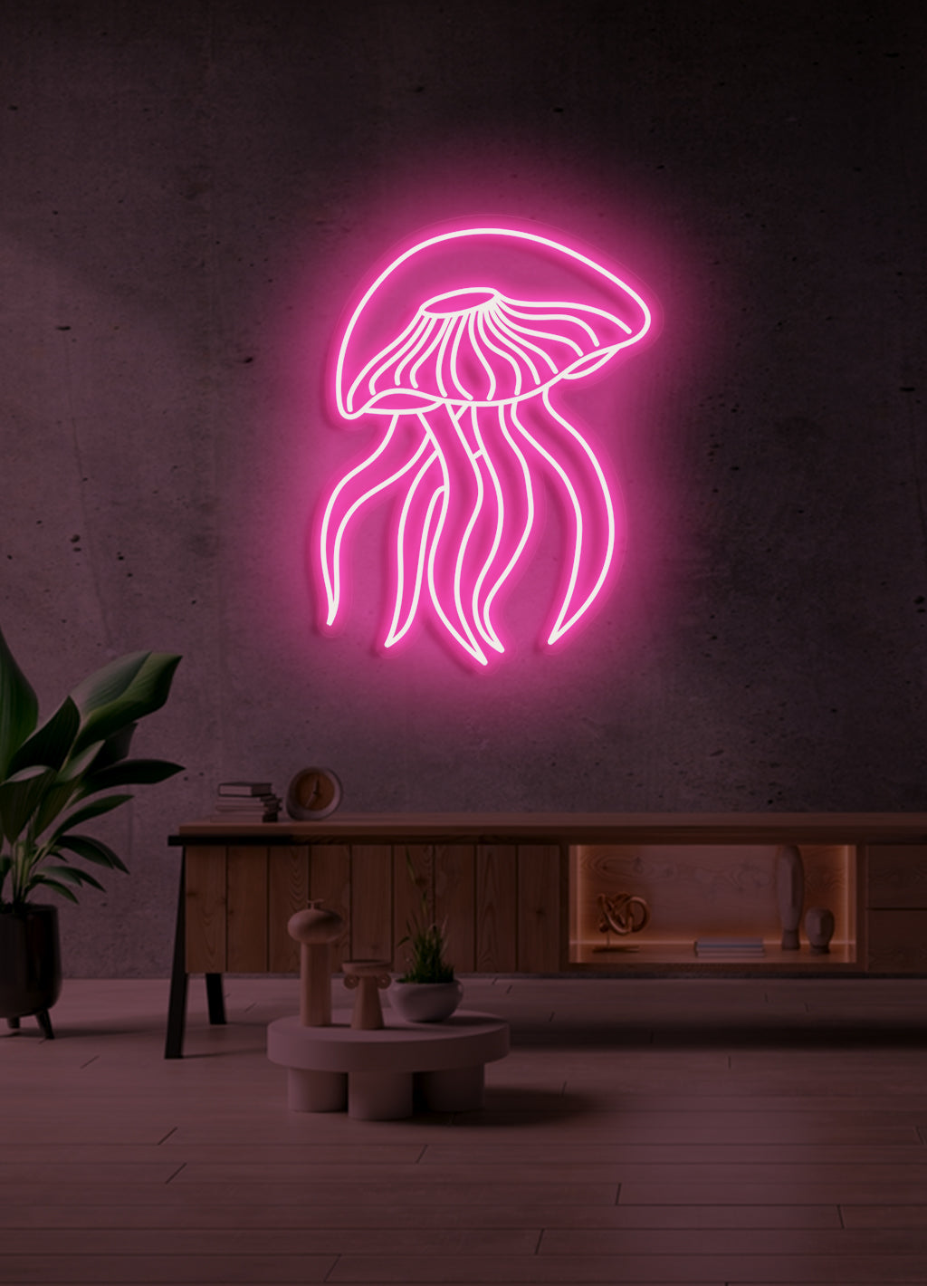 Jellyfish - LED Neon skilt