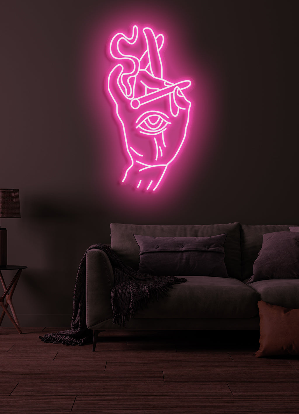 Smoking eye - LED Neon skilt