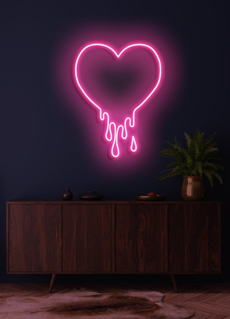 Melting heart  - LED Neon skilt