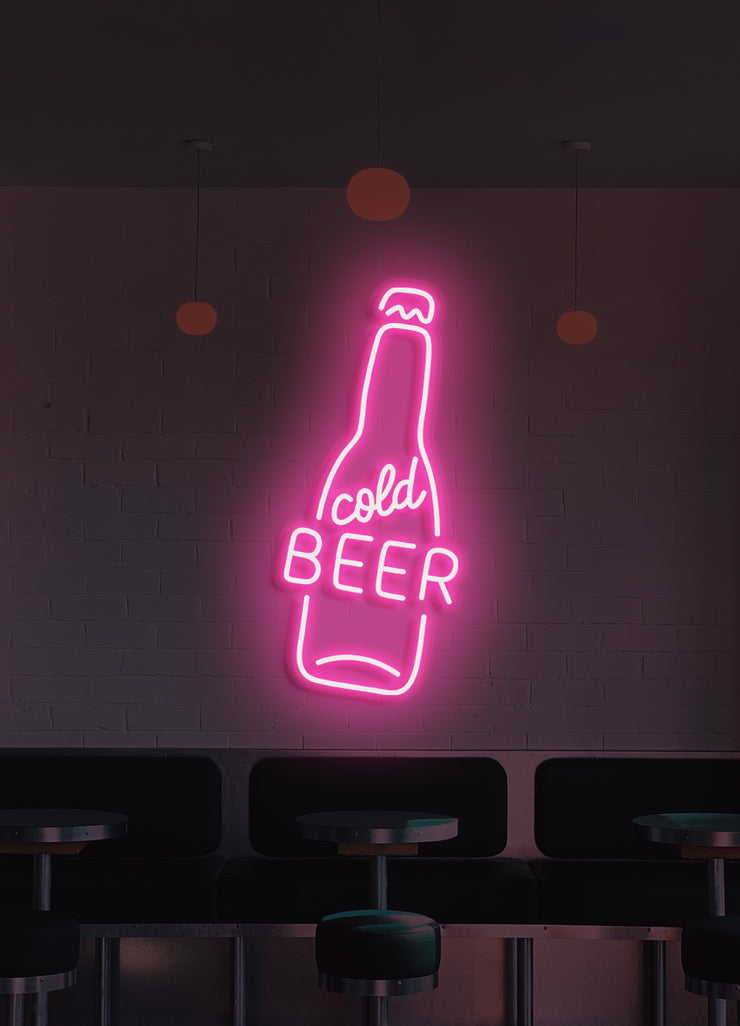Cold beer - LED Neon skilt