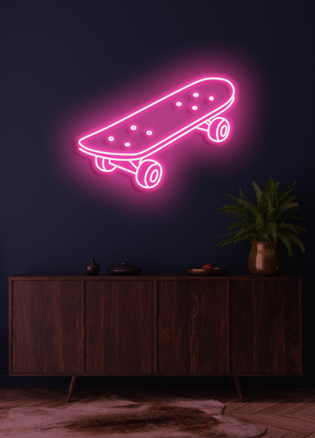 Skateboard - LED Neon skilt