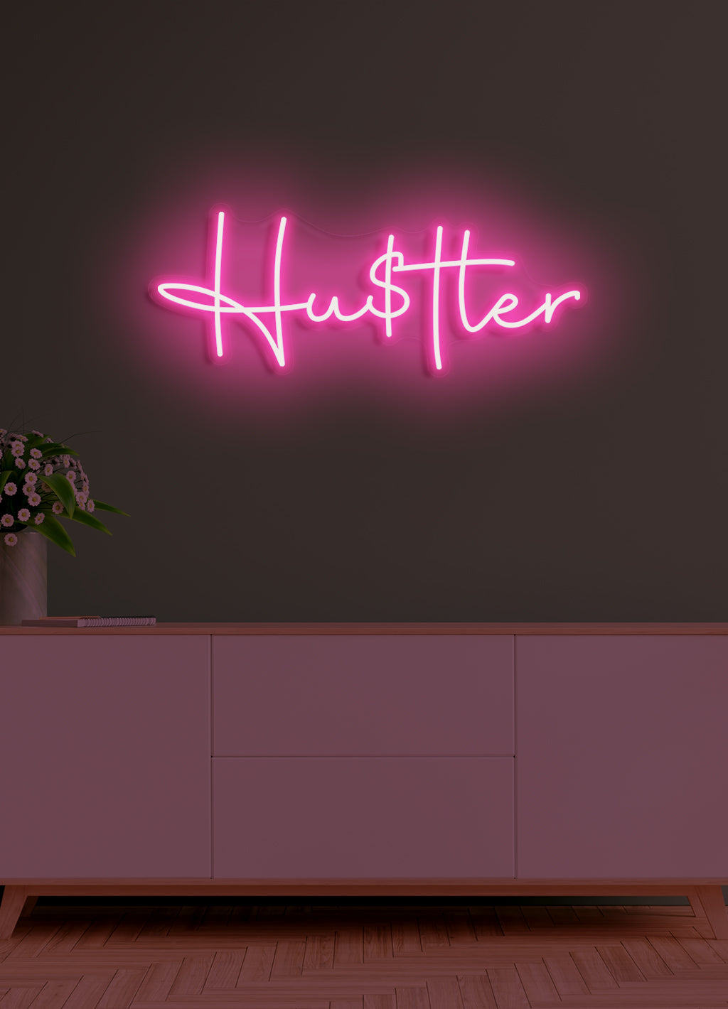 Hustle - LED Neon skilt