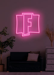 Fortnite icon - LED Neon skilt