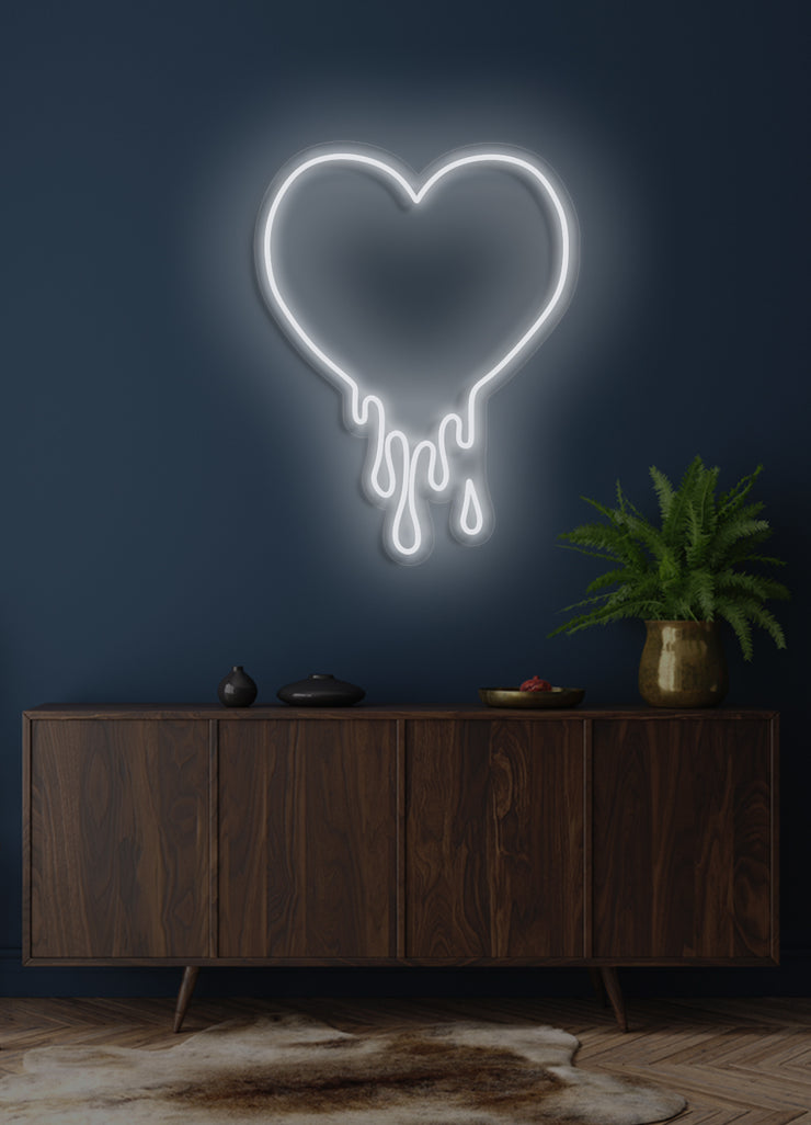 Melting heart  - LED Neon skilt