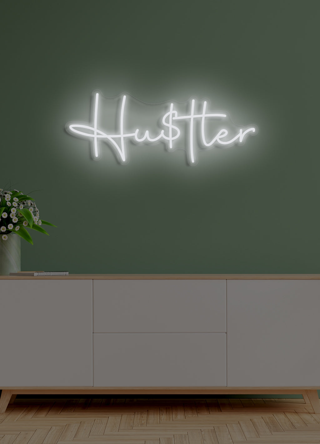 Hustle - LED Neon skilt